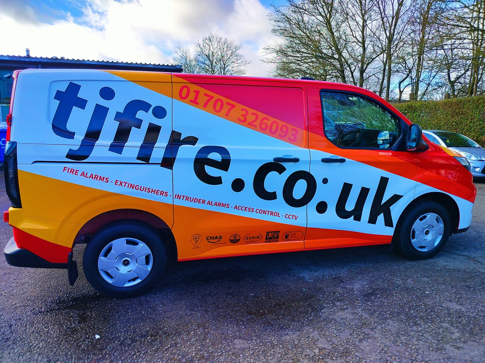 T.J. Fire and Security van wrap